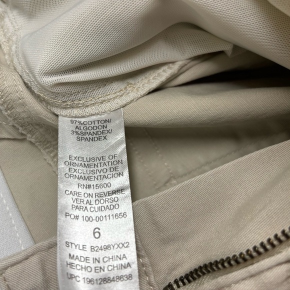 NWT Democracy Women's Pants 6 "Ab" Solution High Rise Utility Khaki - Picture 8 of 8